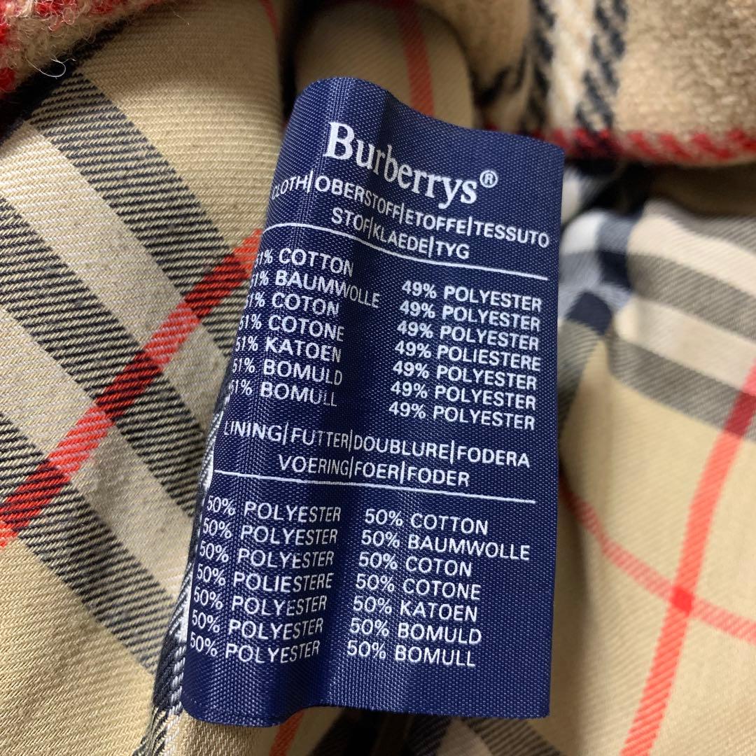 バーバリーズ 英国製 ステンカラーコート ノバチェック ライナー ベージュ 48
