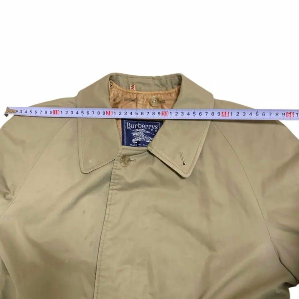 バーバリーズ 英国製 ステンカラーコート ノバチェック ライナー ベージュ 48