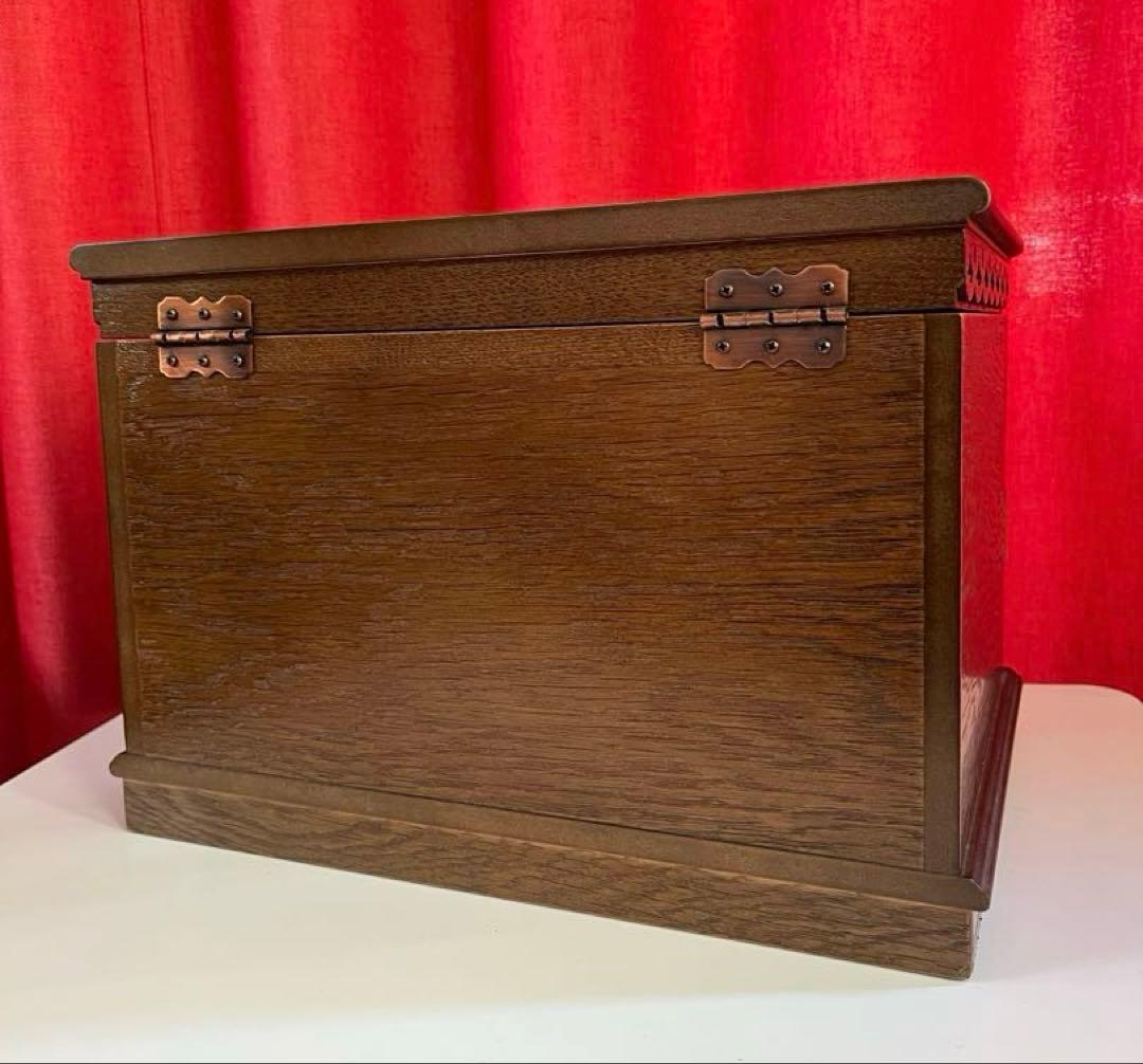 パリの雑貨屋　オーク材　ジュエリーボックス　4段　アクセサリーケース　モダン