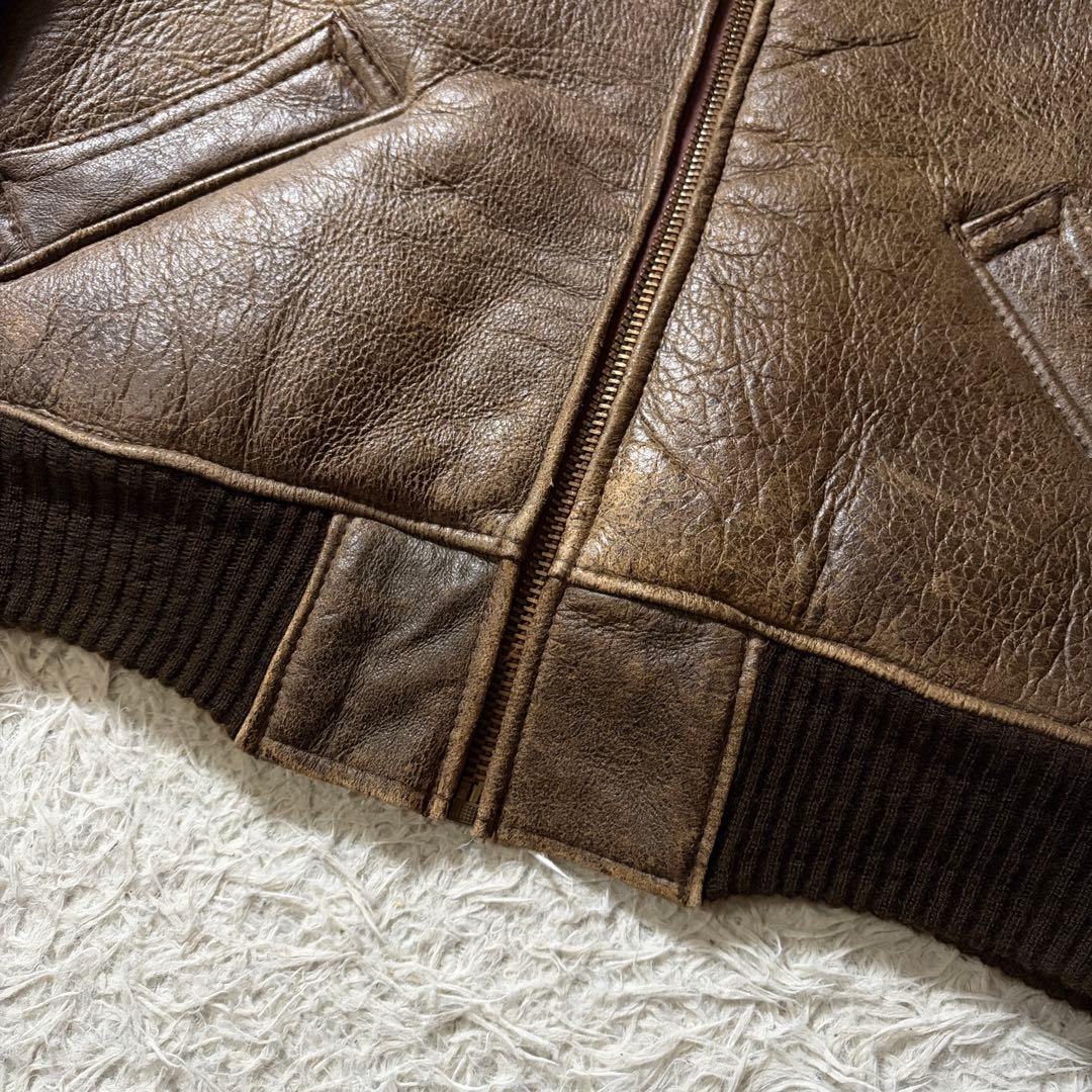 ク*ロ様 【米国製/42サイズ】AVIREX フライトジャケット　B-6 ムート