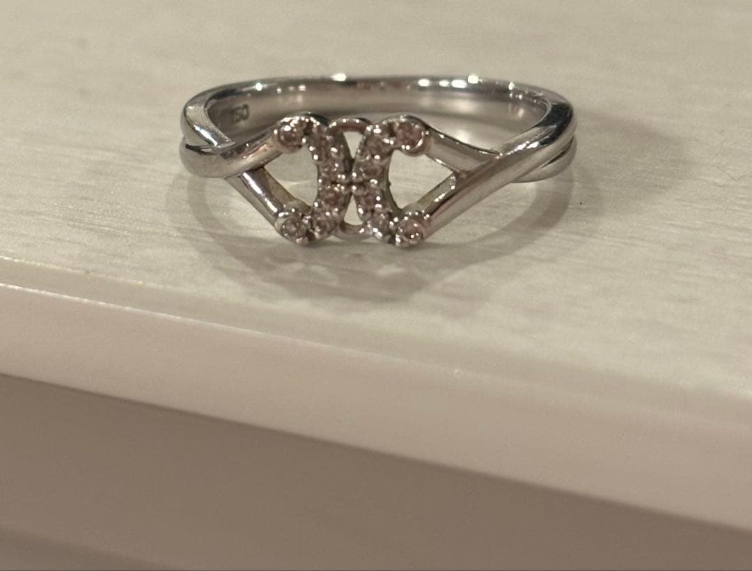 セリーヌ CELINE リング 指輪 ホワイトゴールド ダイヤモンド 7号