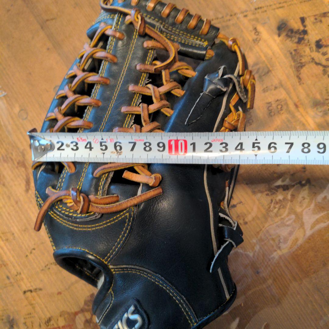 asics 硬式野球外野グローブ 黒