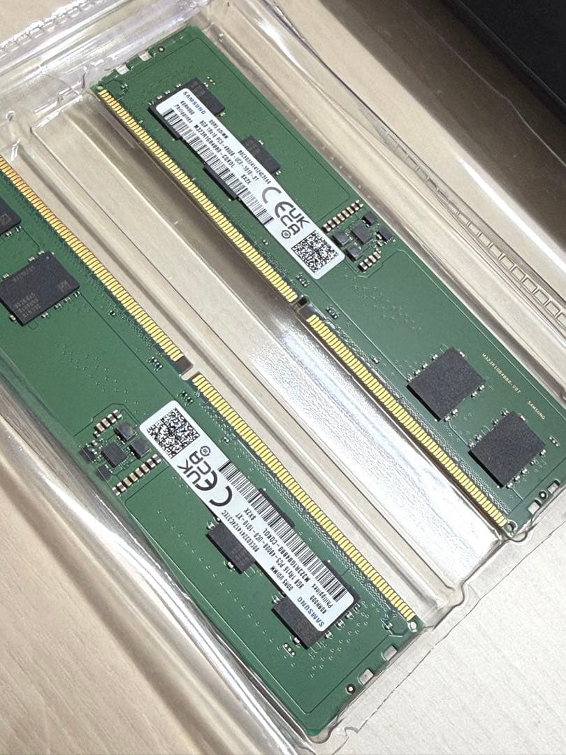 Samsung DDR5 16GB（8GB×2） 4800MHz メモリセット