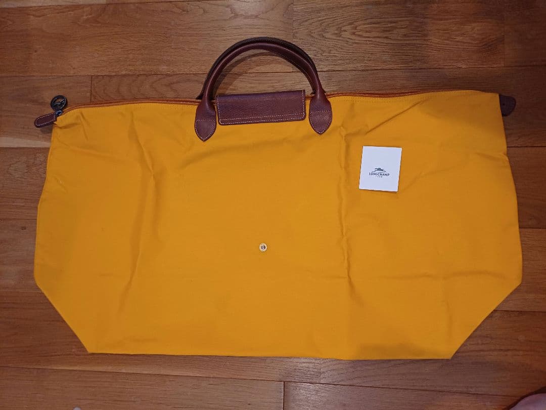 【レアカラー】ロンシャン XL マスタード オレンジ イエロー ボストンバッグ