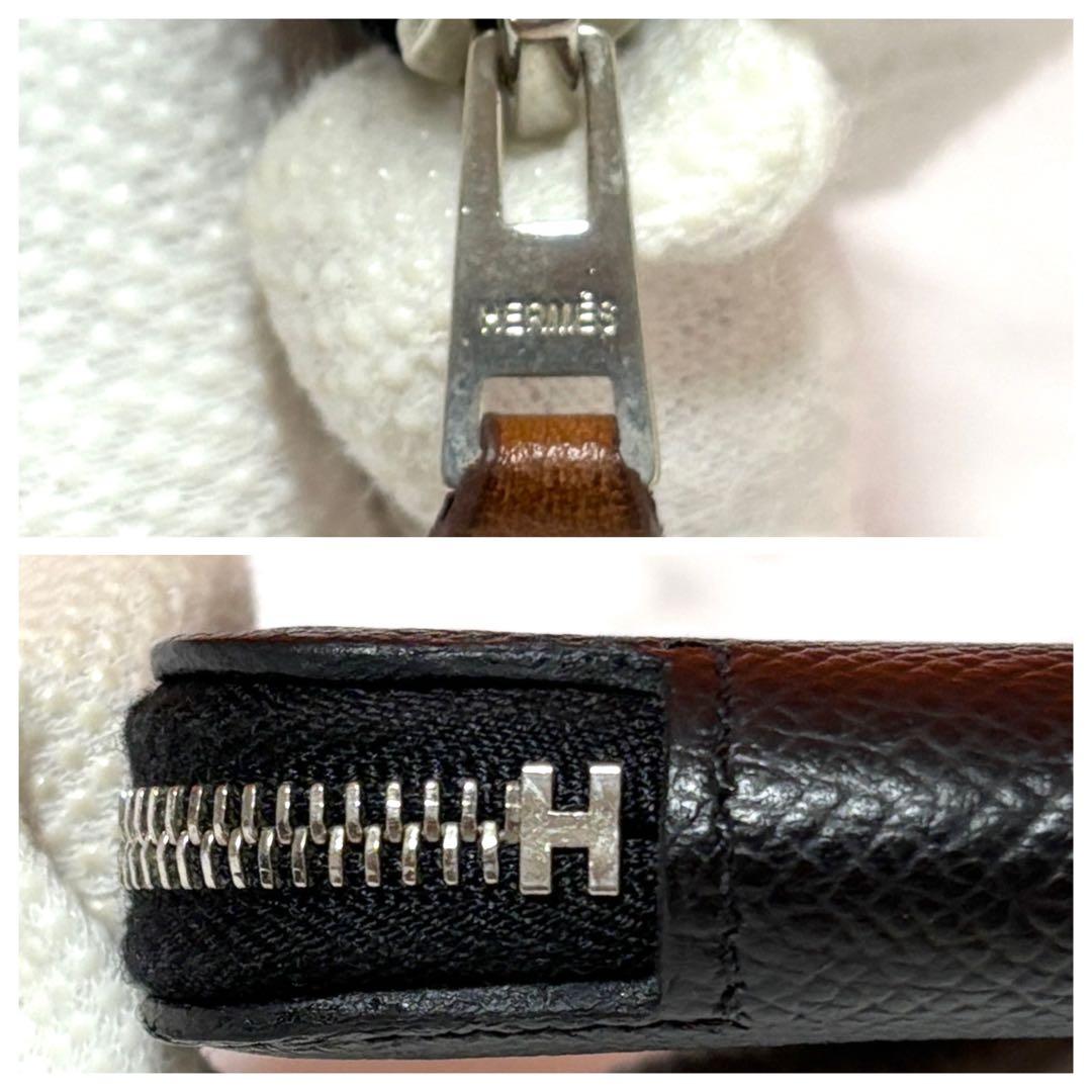 美品✨ エルメス アザップシルクイン コンパクト ケース 黒 O刻印 箱付