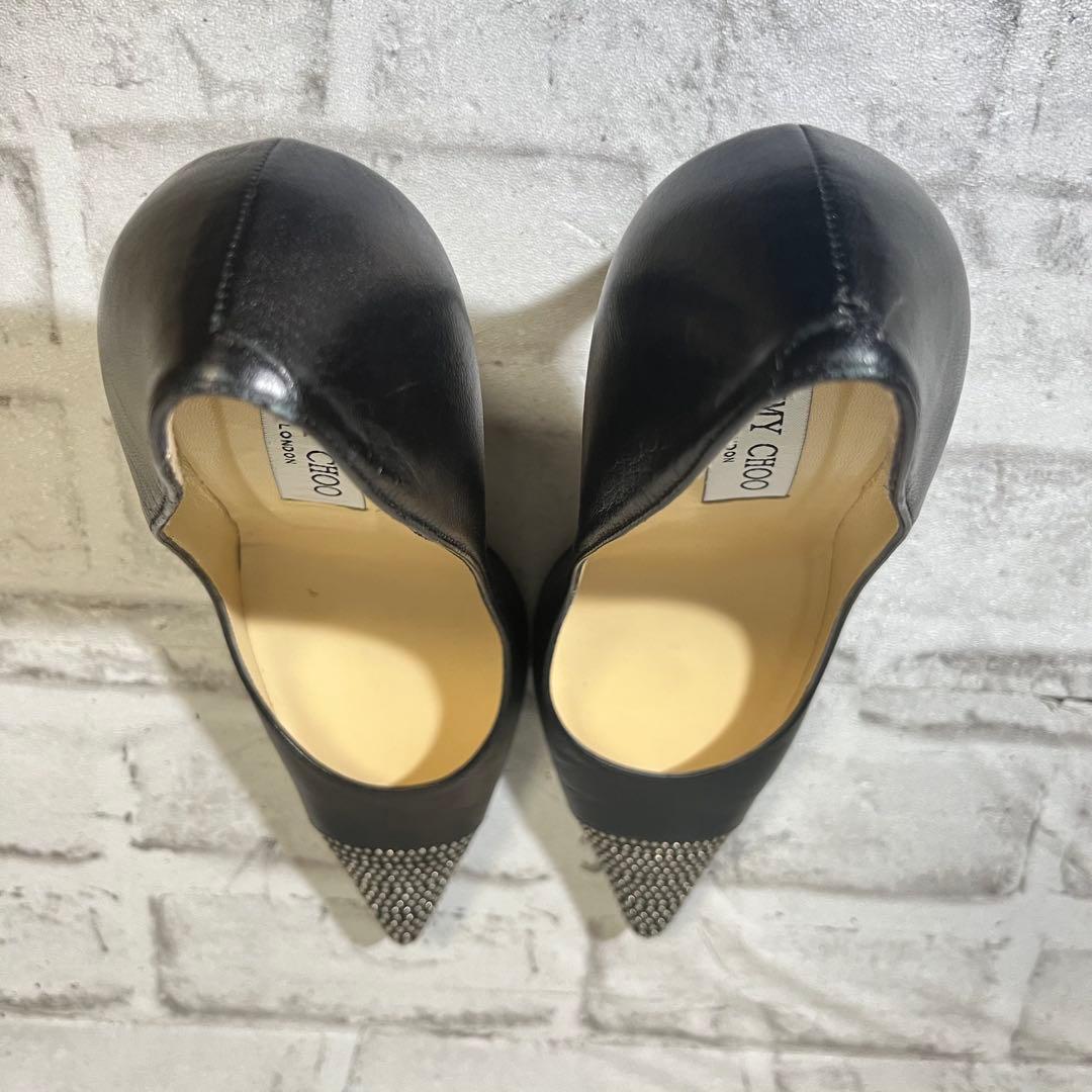 JIMMY CHOO ジミーチュウ ブラック 黒 レザー パンプス