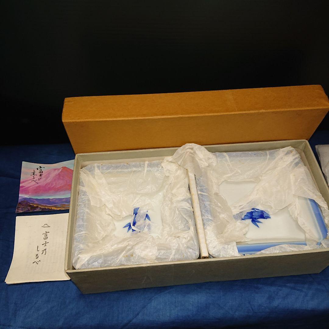 深川製磁染付高級器、竹