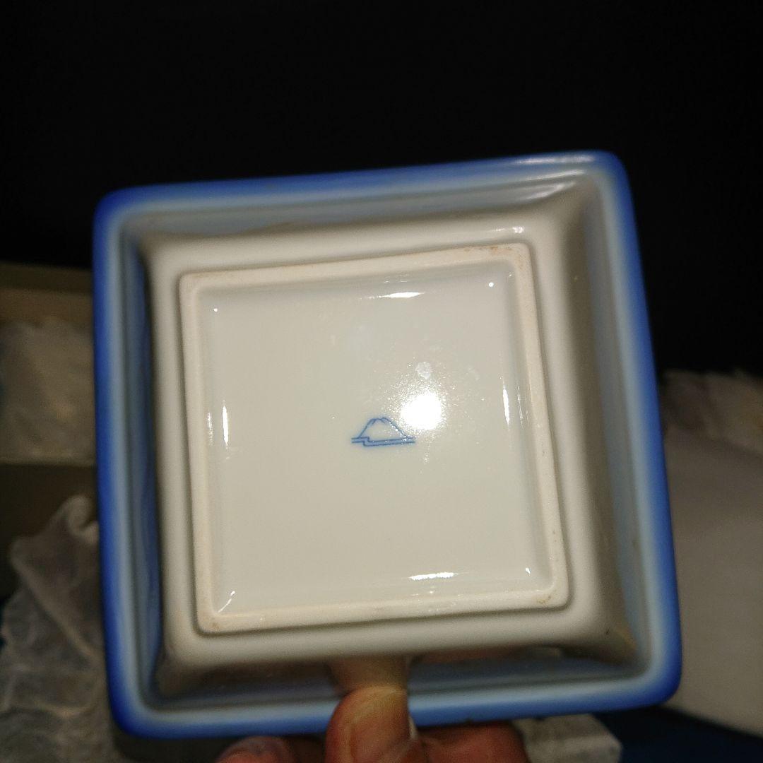 深川製磁染付高級器、竹