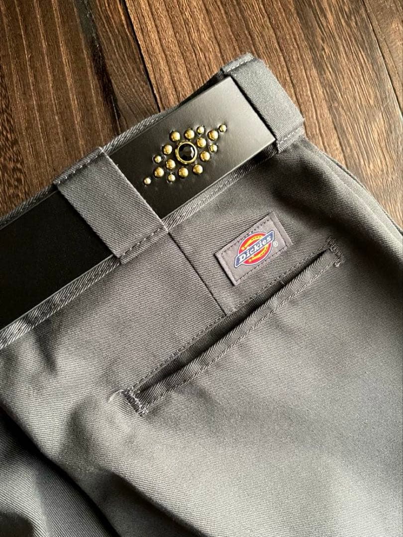 スタッズギャリソンベルト　牛ヌメ　真鍮　38mm HTC CALEE