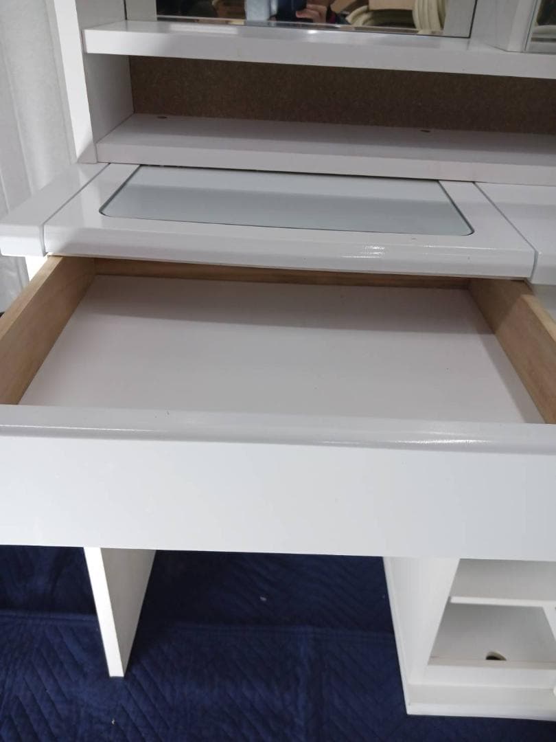 ドレッサー　鏡台　化粧台　ホワイト　木製