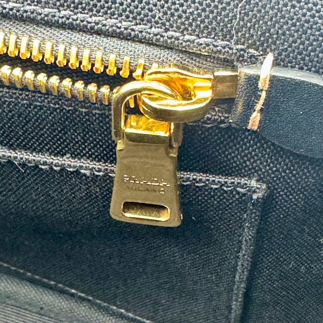 PRADA プラダ カナパ S ハンドバッグ ショルダー付 2way ブラック