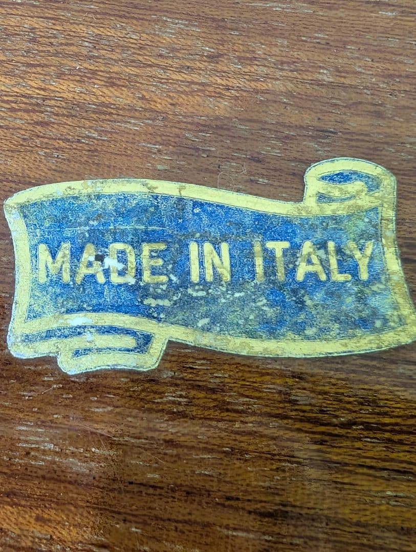 Domain イタリア製トレー 金縁 真鍮 木製 象嵌細工 メープル材 玉杢