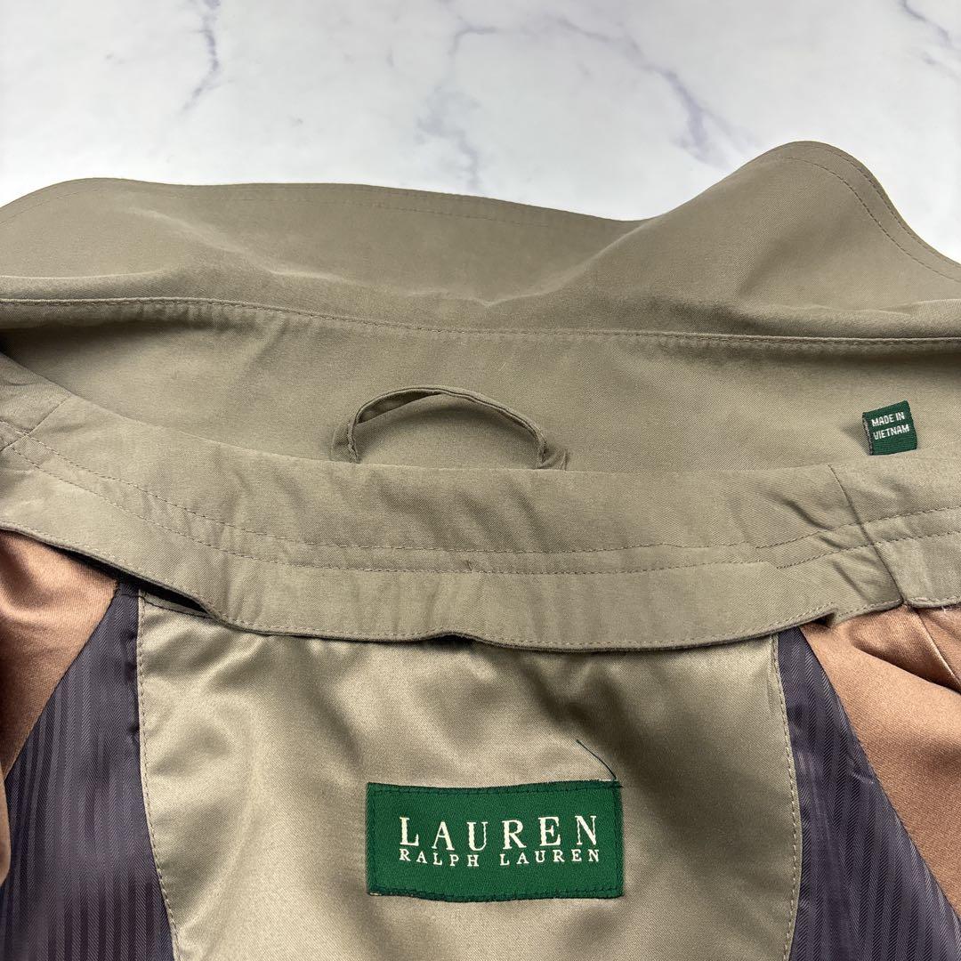 【逸品】ローレンラルフローレン　ロングトレンチコート　ライナー付　XL相当