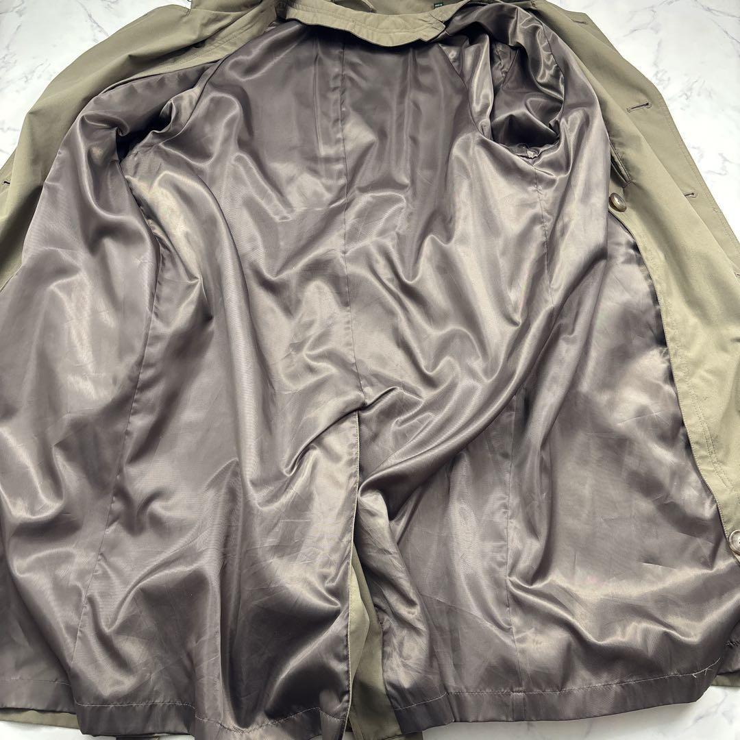 【逸品】ローレンラルフローレン　ロングトレンチコート　ライナー付　XL相当