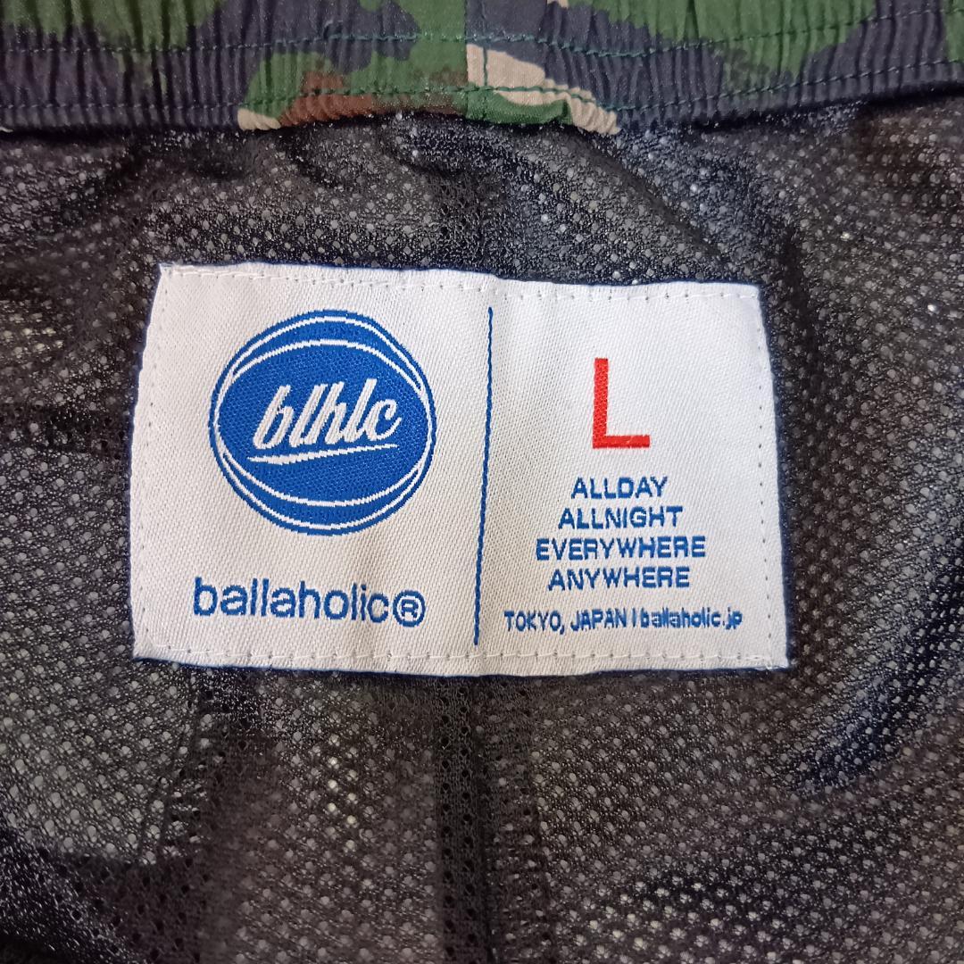 ボーラホリック/イージーパンツ/カモフラ柄/刺繡ロゴ/裾ZIP/SIZE L