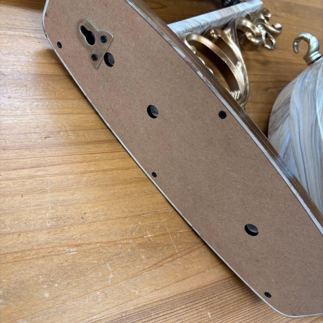 マーブル風両面時計 静音時計 おしゃれ