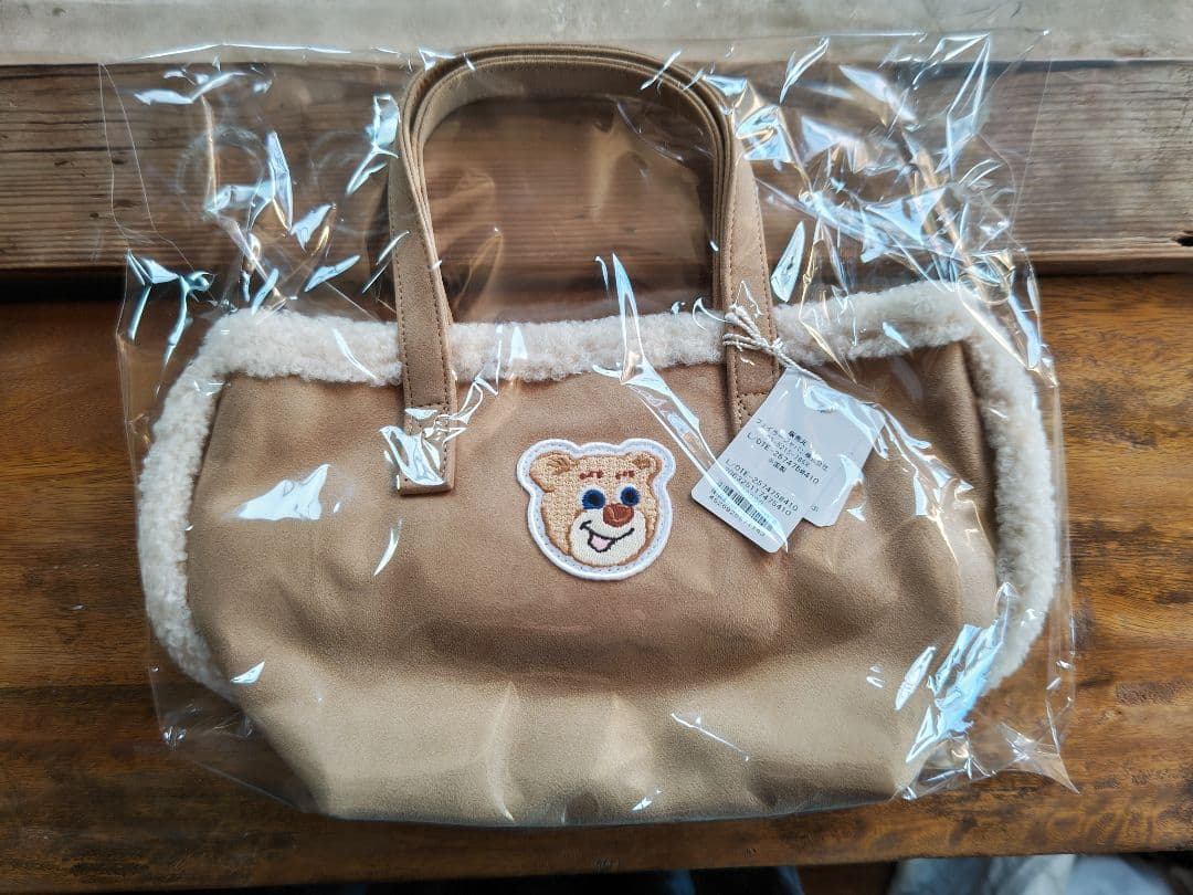 【新品未使用】ラブラリーバイフェイラー　オールドテディワッペンボアトートバッグ