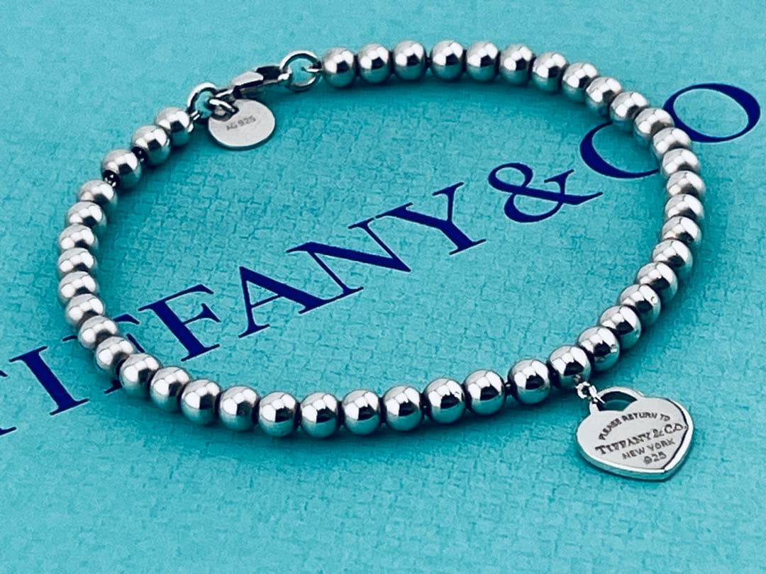 c973ティファニー　リターントゥ　ミニハートタグ　ボールチェーン　ブレスレット
