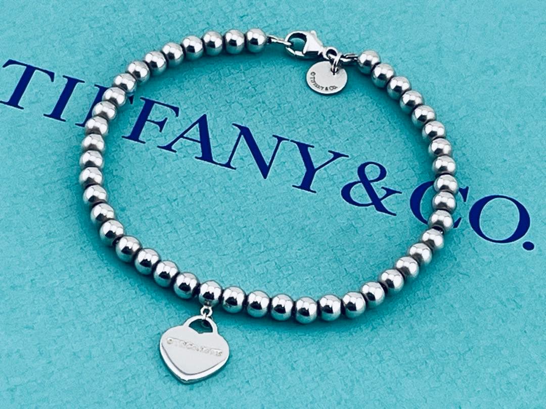 c973ティファニー　リターントゥ　ミニハートタグ　ボールチェーン　ブレスレット
