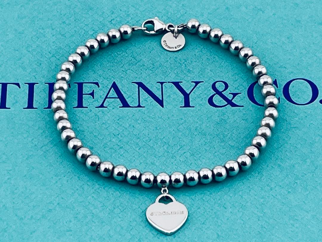 c973ティファニー　リターントゥ　ミニハートタグ　ボールチェーン　ブレスレット