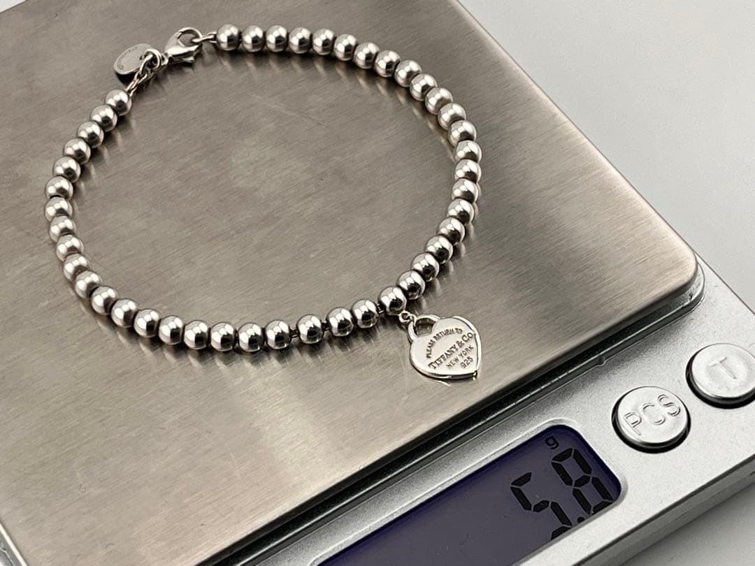 c973ティファニー　リターントゥ　ミニハートタグ　ボールチェーン　ブレスレット