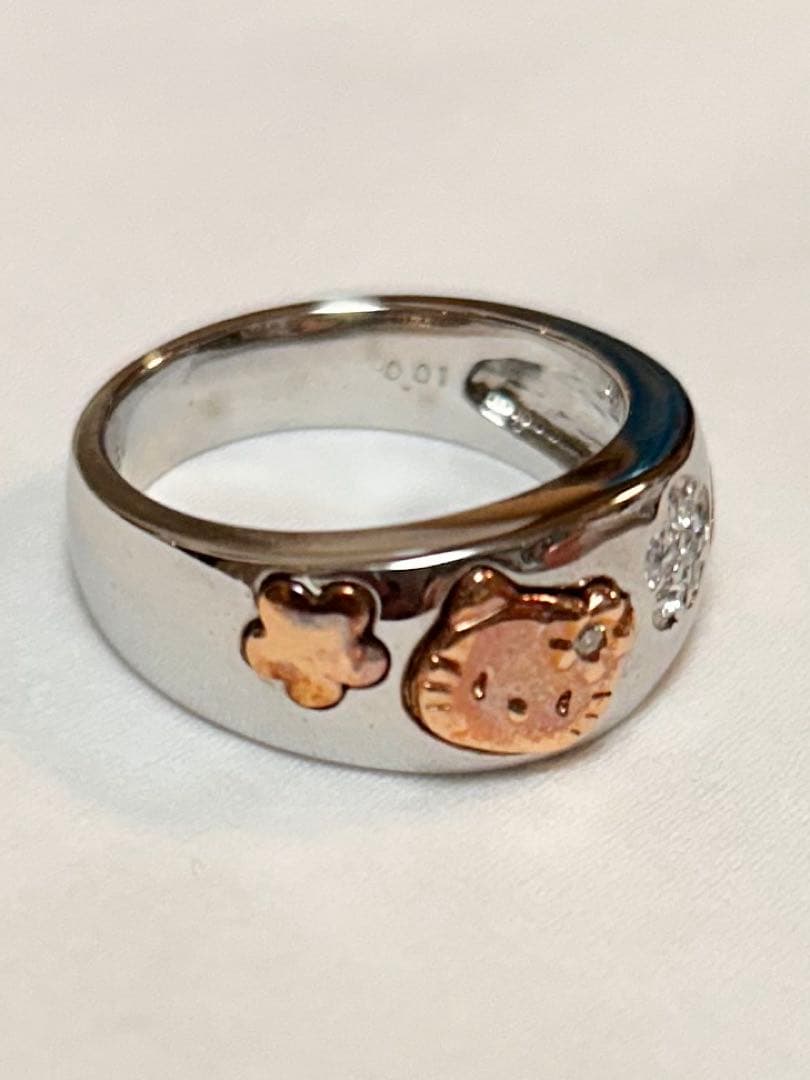 K18 SV925 ハローキティ2003 指輪