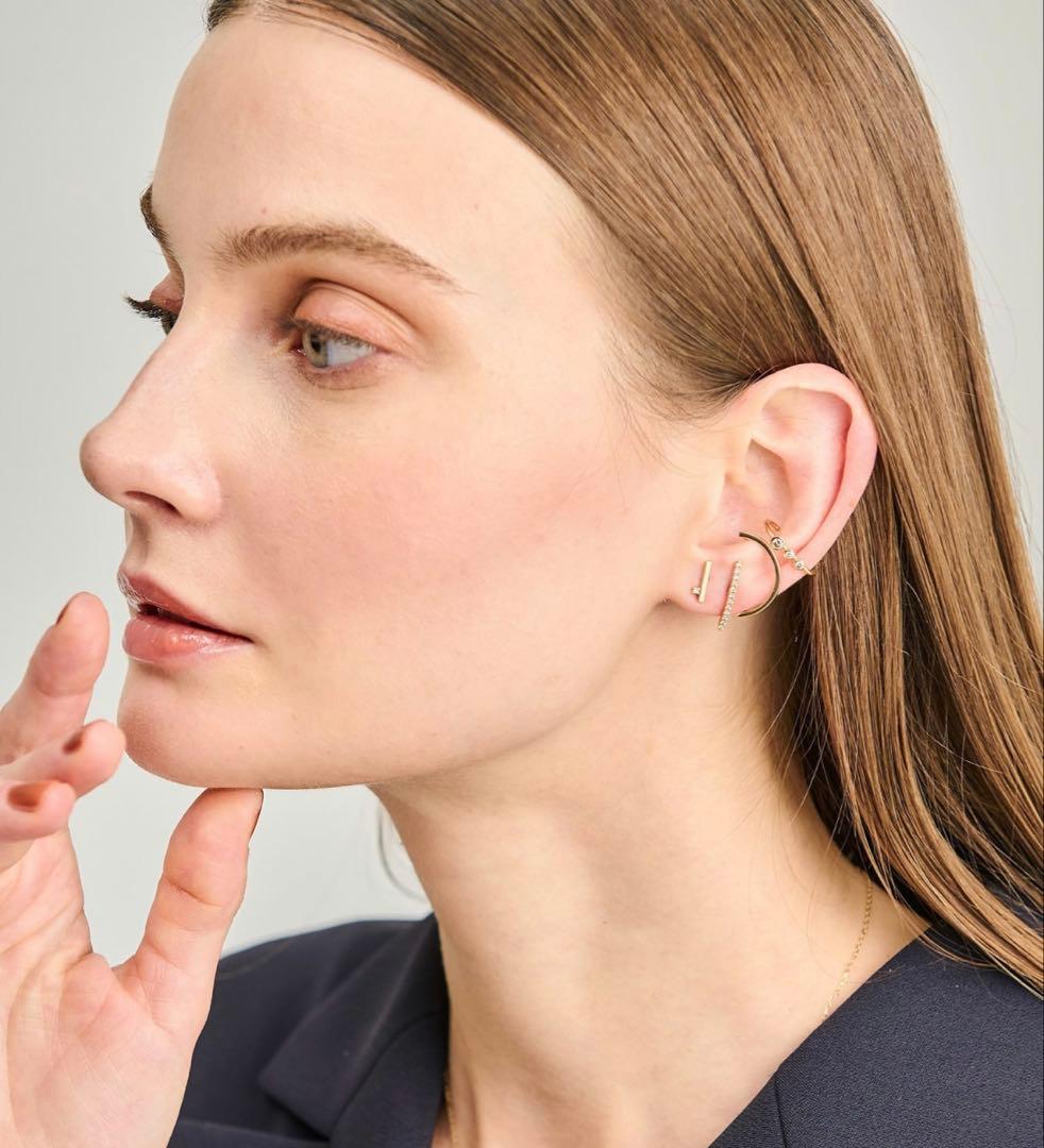 Hirotaka モスキート ダイヤモンドバーピアス <エストネーション別注>