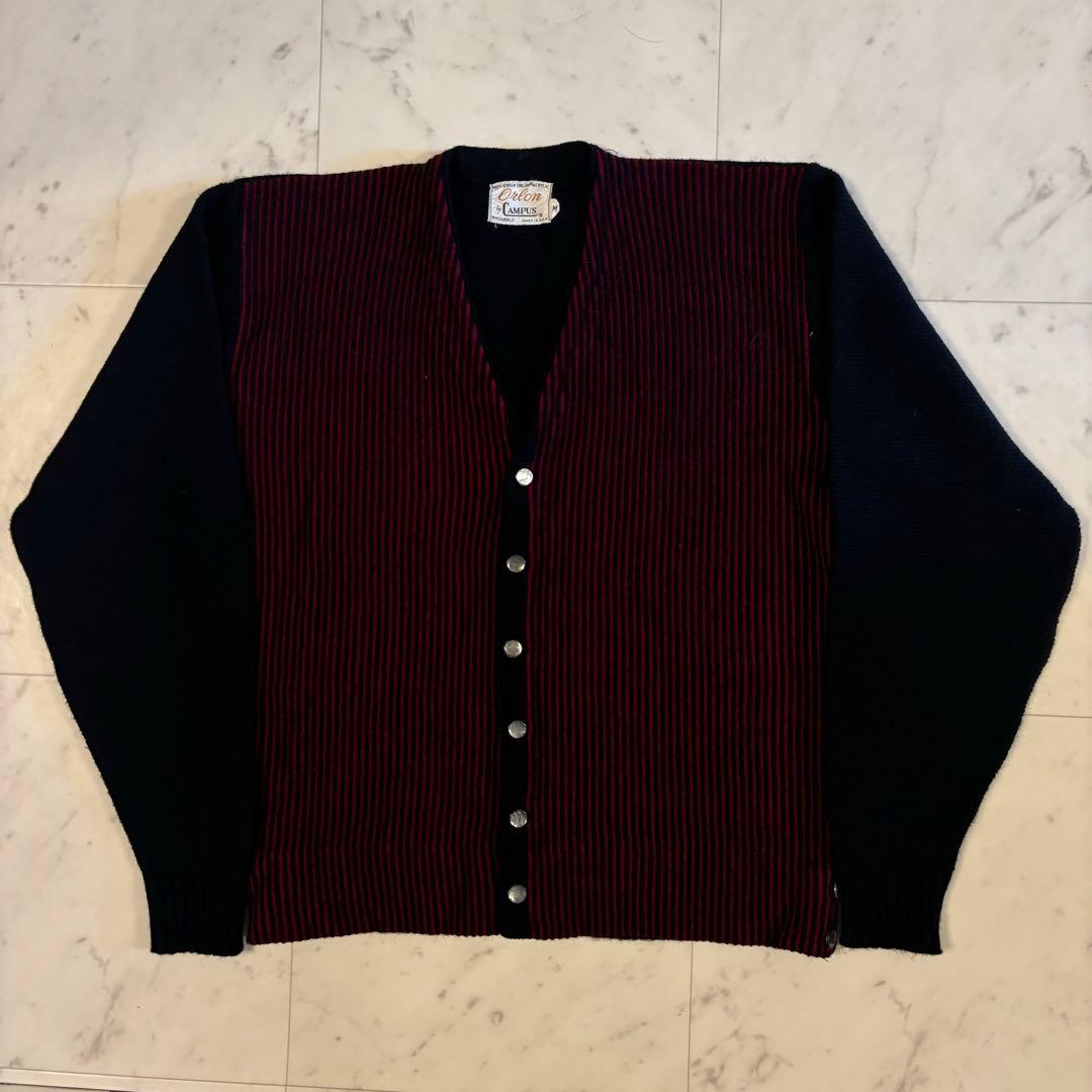 60sCAMPUSカーディガンロカビリーvintageヴィンテージ　モヘア