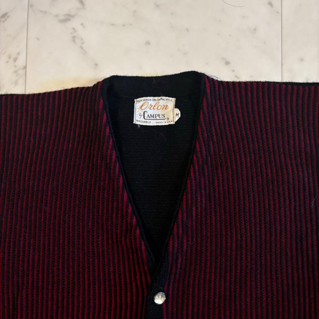 60sCAMPUSカーディガンロカビリーvintageヴィンテージ　モヘア