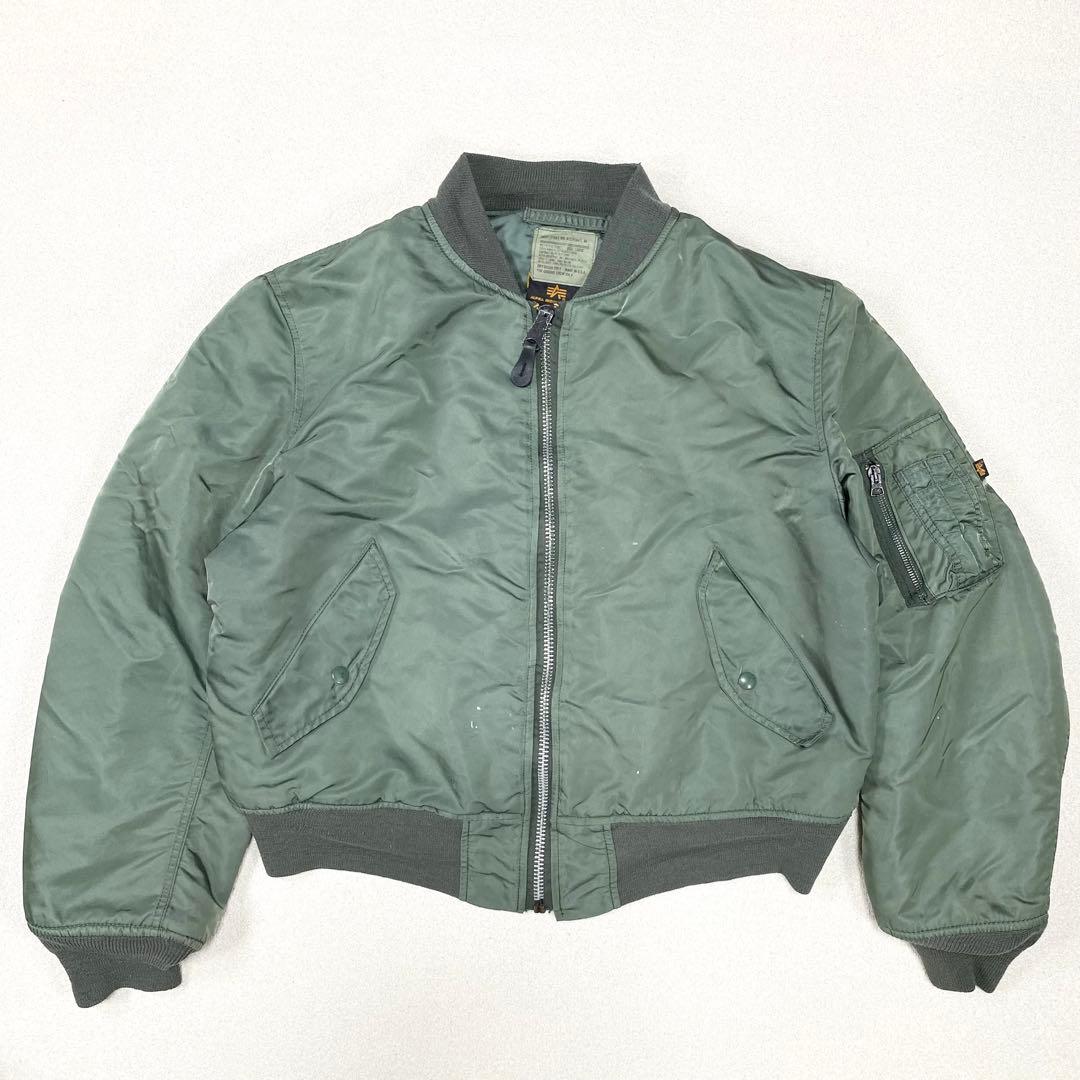 90s ALPHA MA-1 フライトジャケット グランドクルー USA製 L