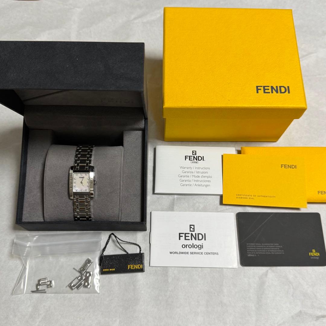 フェンディ 7000Lクラシコ シェル文字盤 12Pダイヤ SWISS MADE