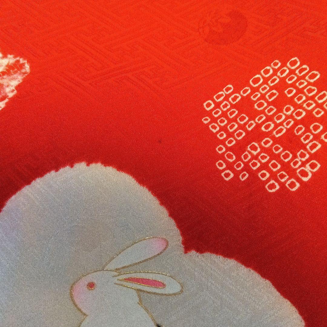 七五三 ３歳 赤被布着