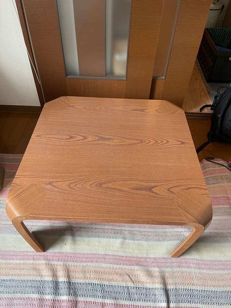 【名作／天童木工】ローテーブル 座卓 曲木デザイン