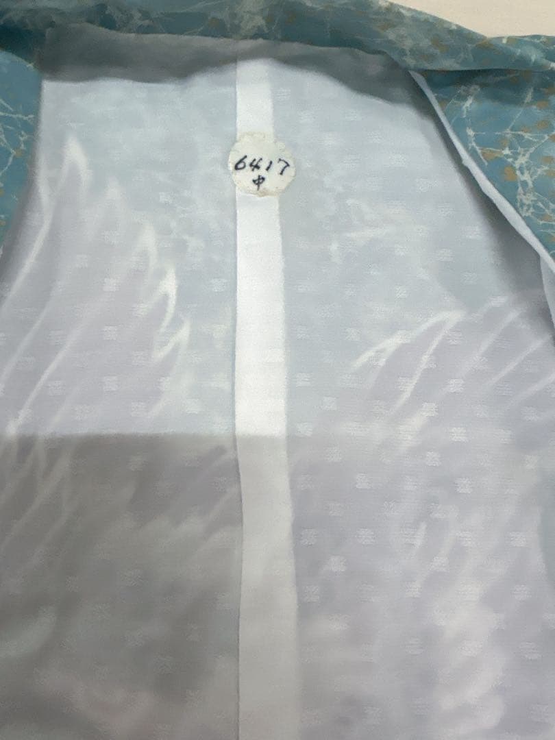 (七五三)5歳の男の子、水色と黒のグラデーションが美しい羽織は(6417)3点