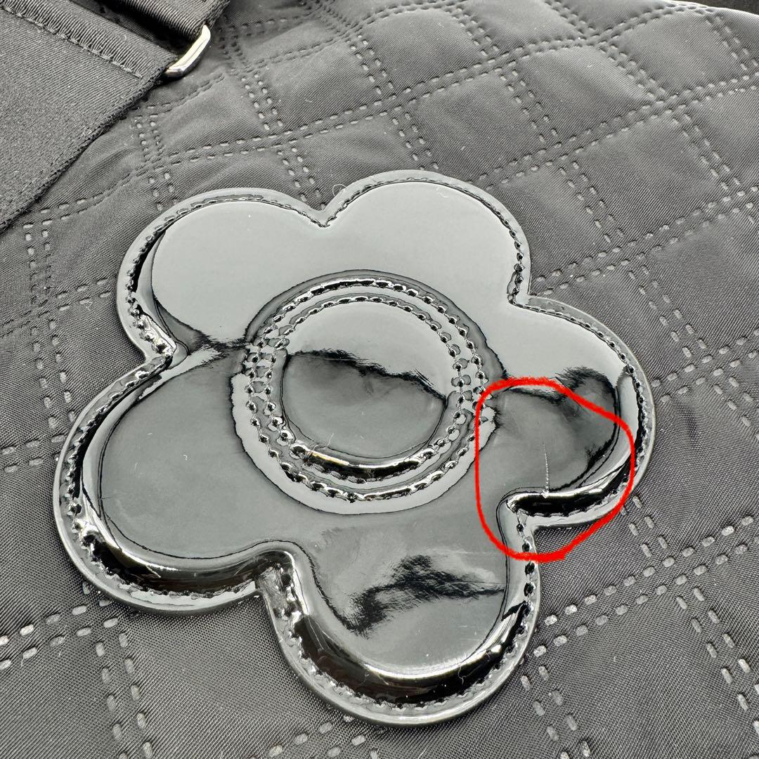 新品 MARY QUANT マリークヮントピンソニックキルトデイジー ボストン