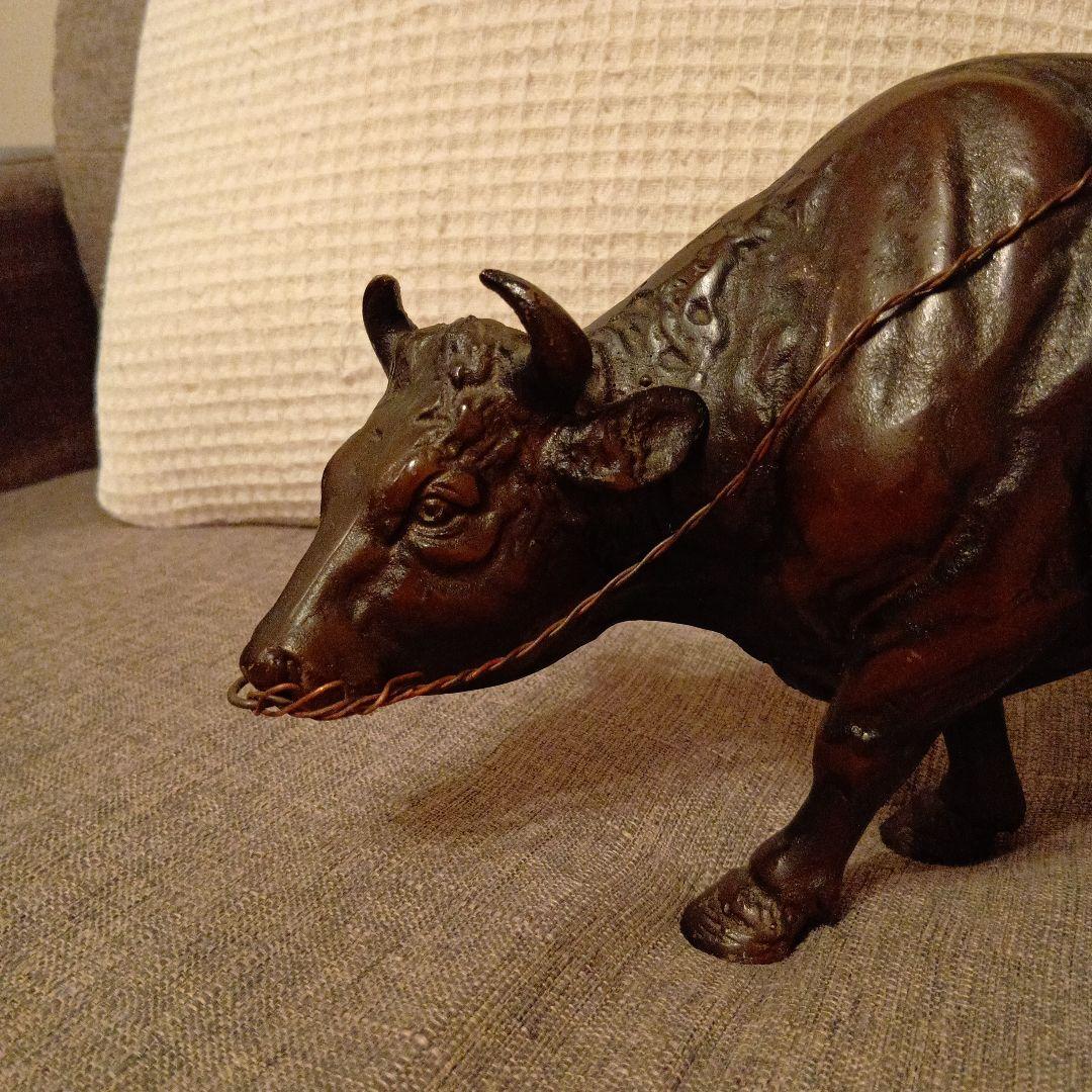 立牛童子　青銅ブロンズ　時代物　骨董品2750グラム