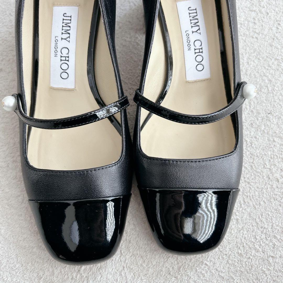極美品✨ JIMMY CHOO ELISA パンプス チャンキーヒール