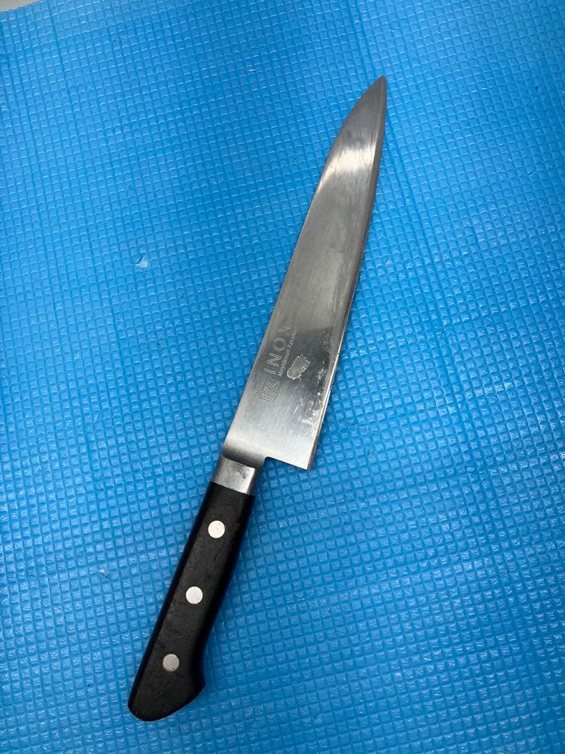 隆久　牛刀　INOX　モリブデンバナジウム鋼　刃渡り24cm