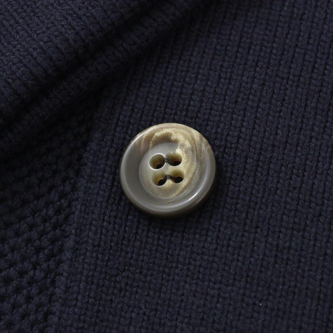 【極美品】FOXEY NEW YORK ニットダブルコート ネイビー 40 L