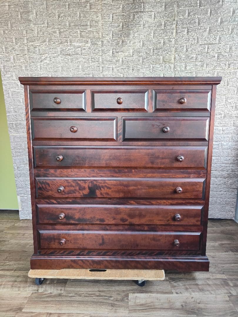 北海道民芸家具 整理箪笥 ハイチェスト 収納