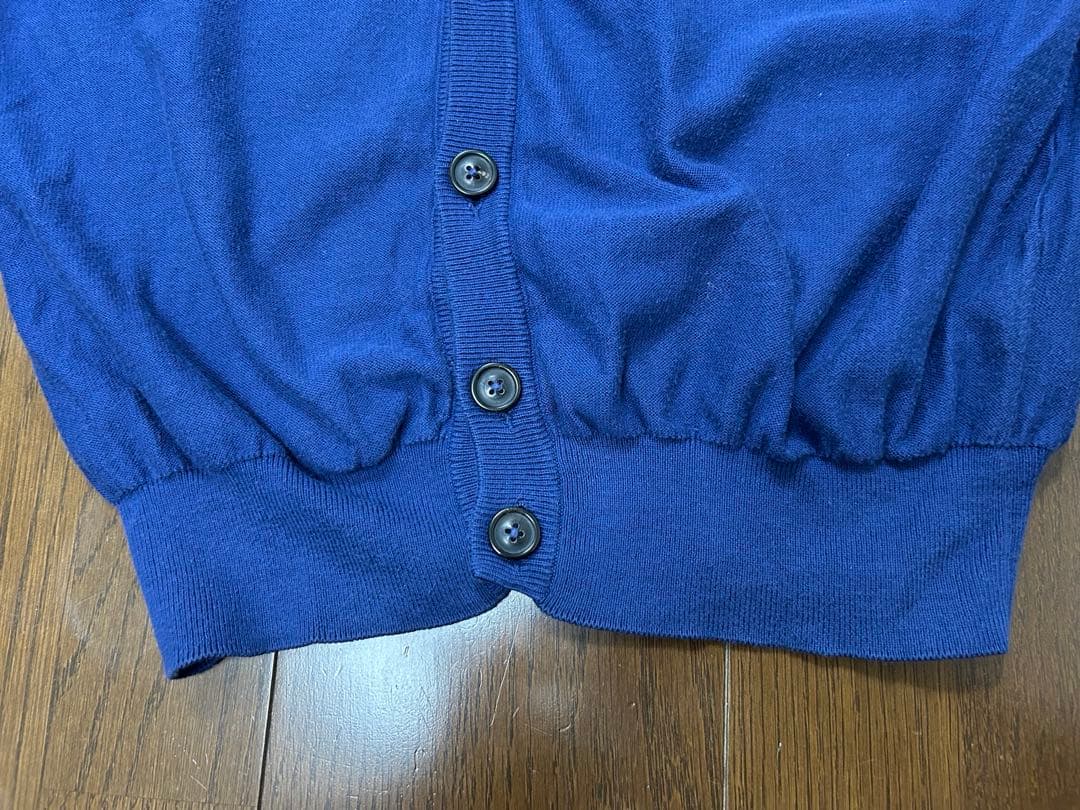 マルジェラ　カーディガン　青