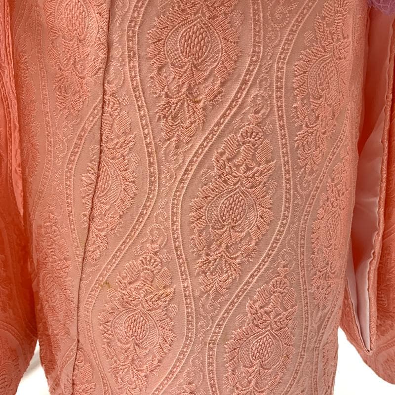 512ag71□七五三 三歳 女児 着物&被布エプロン 立涌文□状態良好