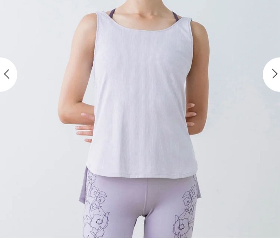 【SUKALA】ドローイングフラワーセパレートタンクトップ LL ピンク