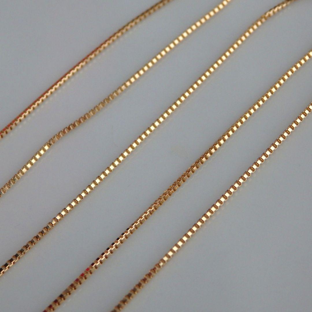 chusgone　k18ブレスレット　ベネチアンチェーン　ミラーボール