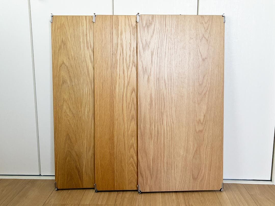 無印良品 ステンレスユニットシェルフ 棚板 オーク材 幅84cm 3枚セット