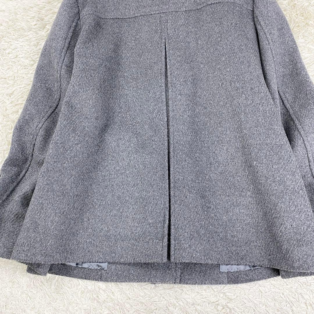 【美品】KUMIKYOKU 組曲 ダッフルコート 大きいサイズ 6 グレー