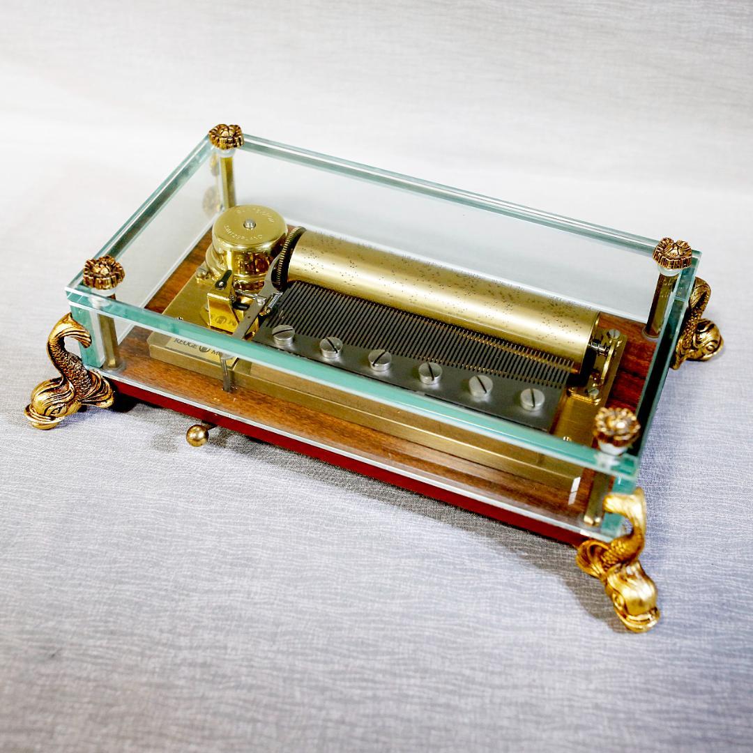 リュージュ 高級オルゴール クリスタル ７２弁 ベートーベン ３メロディー