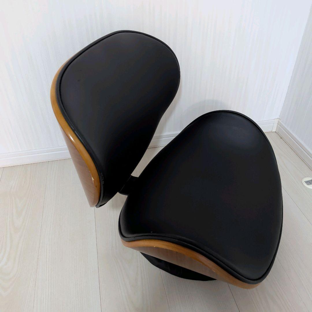 【美品】DORIS ドリス 座椅子 回転座椅子 ラウンジチェア 木目柄