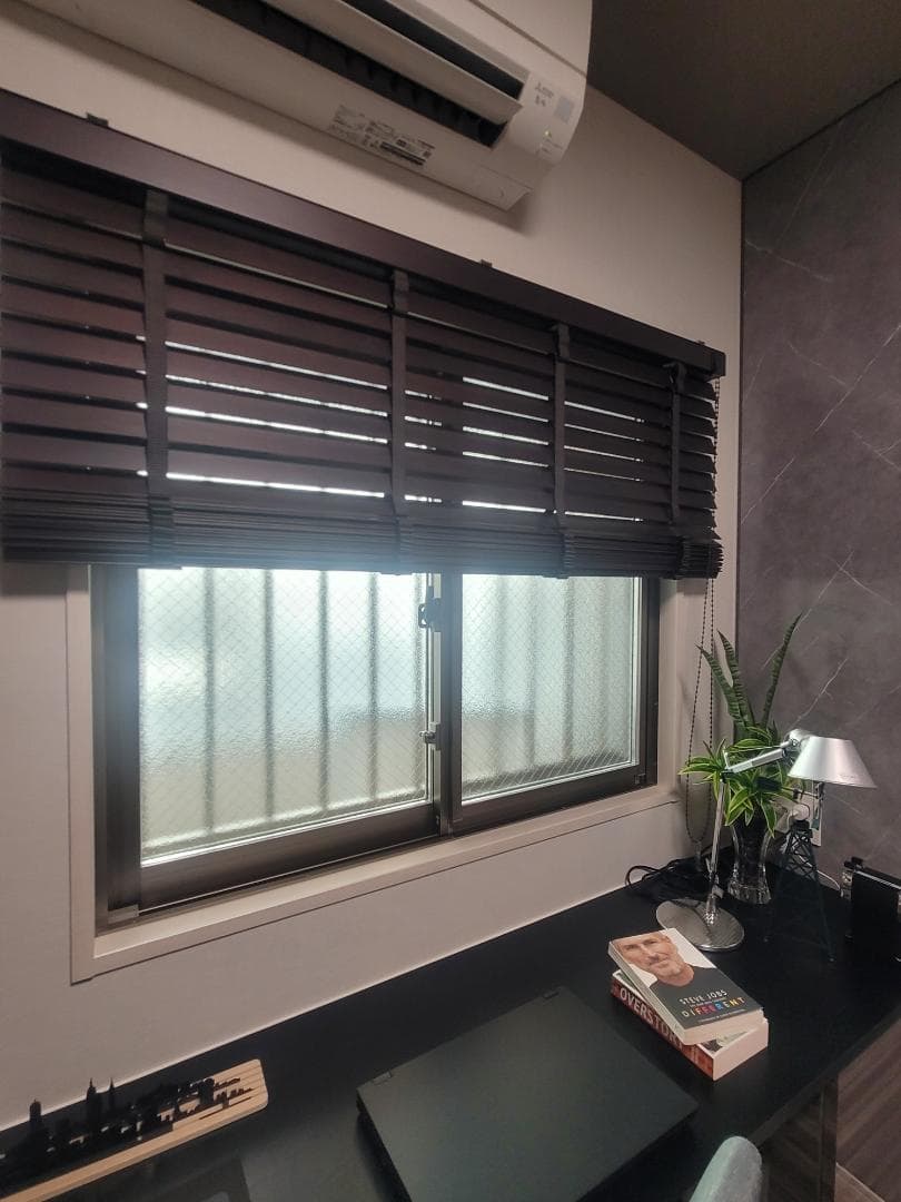 ウッドブラインド◆タチカワブラインド◆右操作◆木製◆【O-2410BL17】