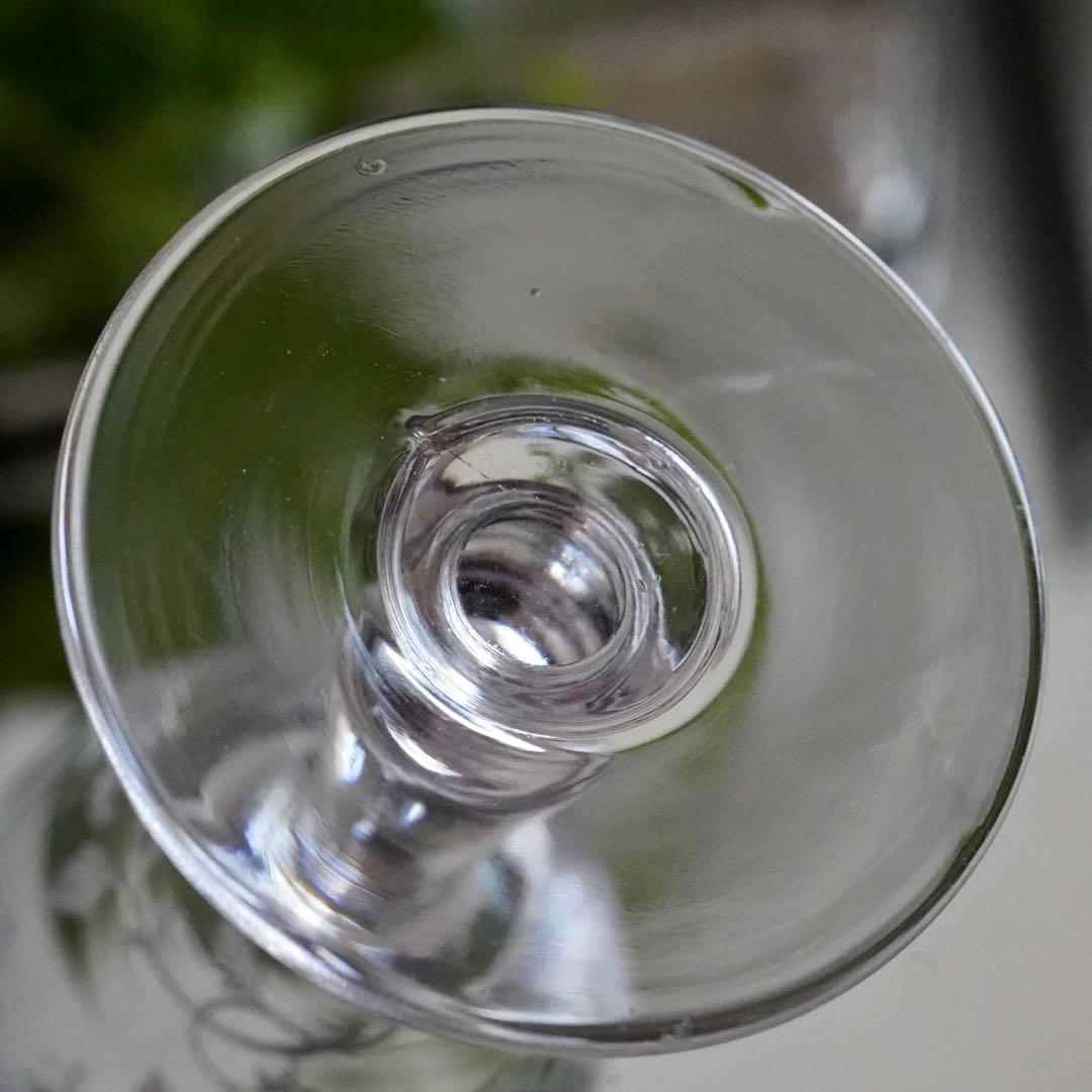 オールドバカラ 植物紋様 グラヴュール4360 希少BACCARATワイングラス